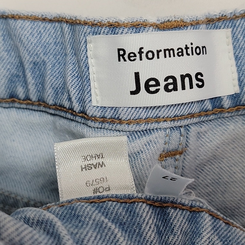 Reformation Straight Leg Jeans in Tahoe - Picture 9 of 13
